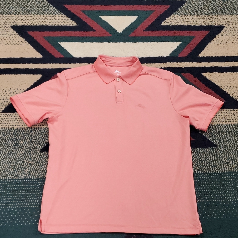 Tommy Bahama Pink Polo Shirt for Men